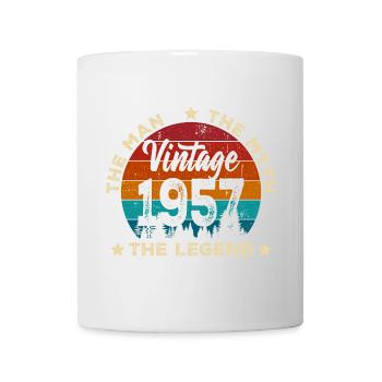 Millésime 1957 Légende Emblème - Mug blanc - blanc - Devant