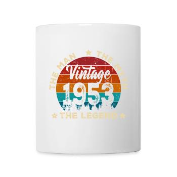 T-shirt rétro Legend vintage 1953 - Mug blanc - blanc - Devant