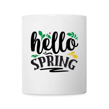 Bonjour le printemps - Mug blanc - blanc - Devant