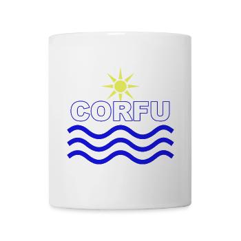 Korfu-Sonnenwellen - Tasse - Weiß - Vorne
