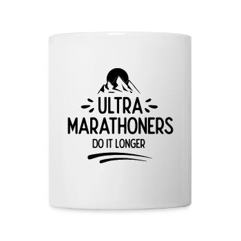 Les ultra-marathoniens le font plus longtemps - Mug blanc - blanc - Devant