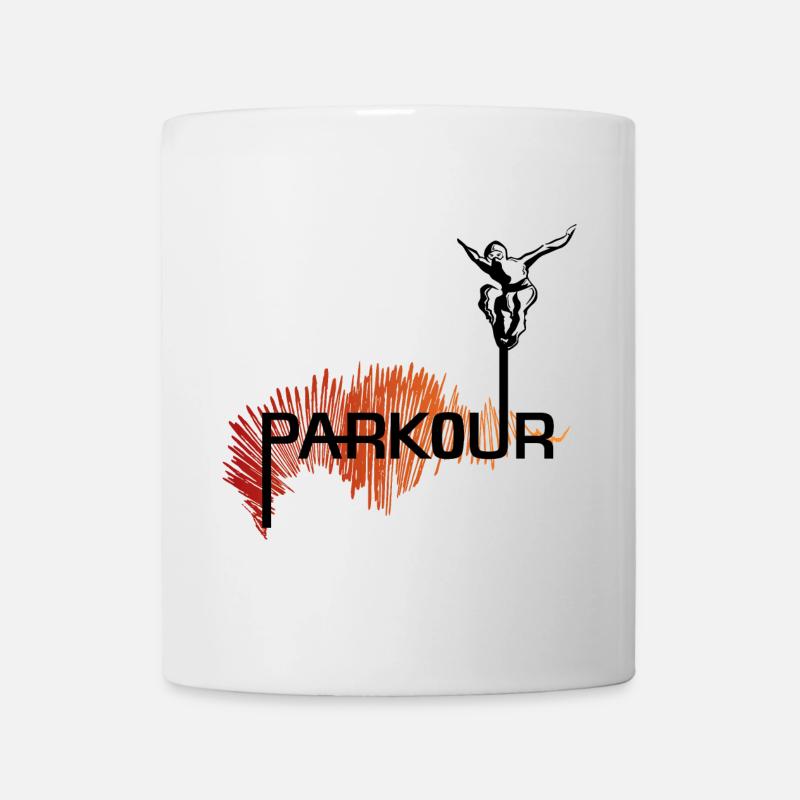 Parkour Ninja - color - Tasse - Weiß