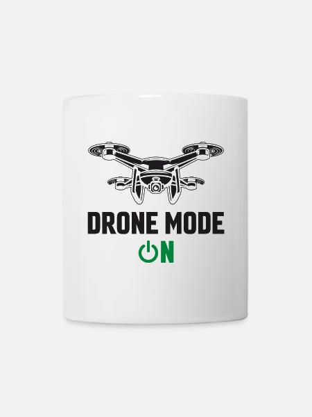 Drohnen-Modus Ein - Tasse - Weiß