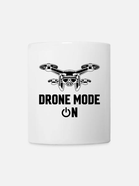 Drohnen-Modus Ein - Tasse - Weiß