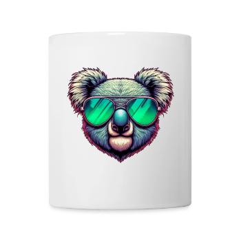 Koala with green sunglasses - Mug - white - Front