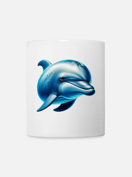 Delfin - Tasse - Weiß