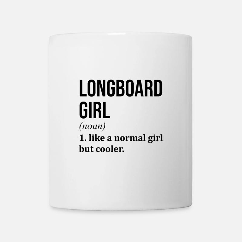 Longboard - Tasse - Weiß