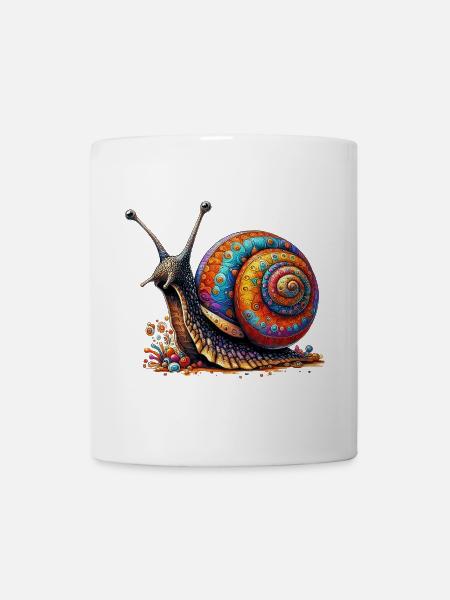 Schnecke - Tasse - Weiß