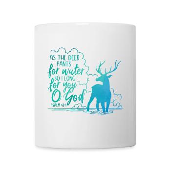 As the deer pants for water - Mug - white - Front
