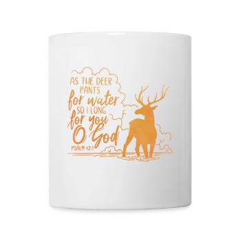 As the deer pants for water - Mug - white - Front