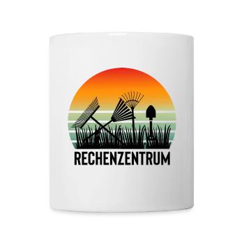 Sonnenuntergang mit Grillwerkzeugen - Tasse - Weiß - Vorne