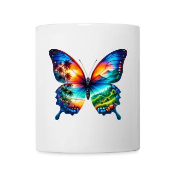 Schmetterling - Tasse - Weiß - Vorne