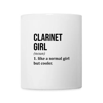 Klarinette - Tasse - Weiß - Vorne