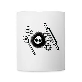 Croquis des ingrédients de cuisson - Mug blanc - blanc - Devant
