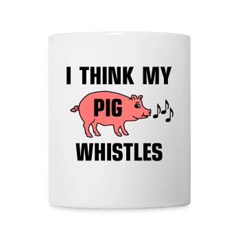 Je pense que mon cochon siffle - Mug blanc - blanc - Devant