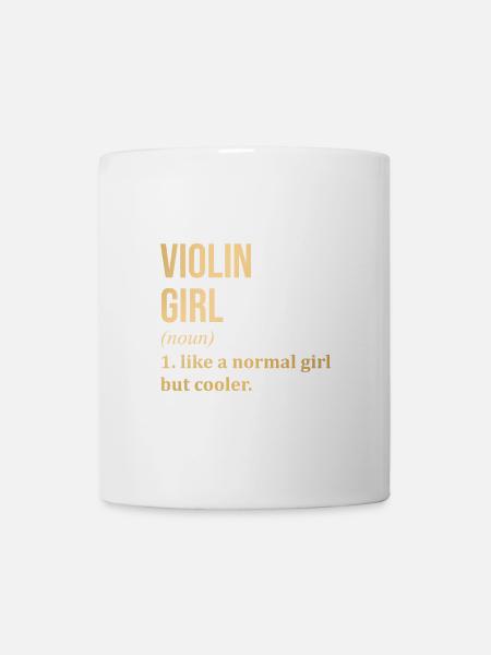 Violine Violine Violine - Tasse - Weiß
