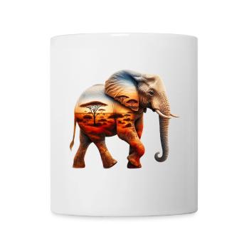 Elefant - Tasse - Weiß - Vorne