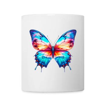 Schmetterling - Tasse - Weiß - Vorne