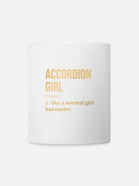 Akkordeon, Akkordeon, Akkordeon - Tasse - Weiß