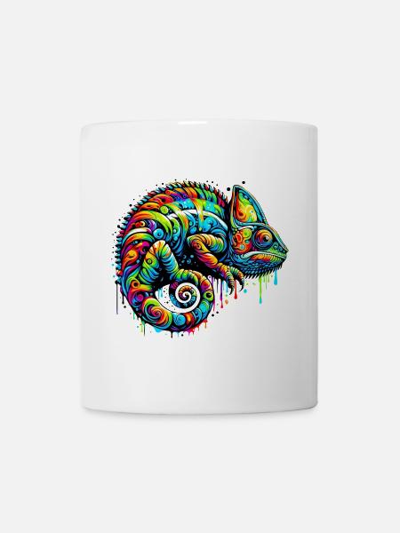 Chamäleon - Tasse - Weiß