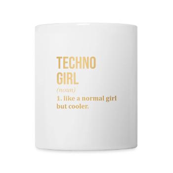 Techno - Tasse - Weiß - Vorne