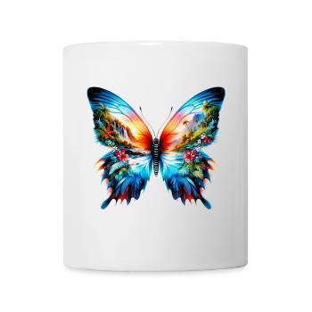 Schmetterling - Tasse - Weiß - Vorne