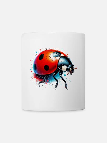 Marienkäfer - Tasse - Weiß