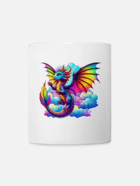 Drache - Tasse - Weiß