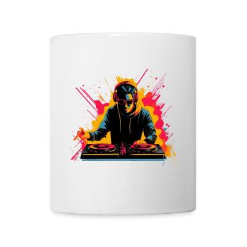 90er DJ Synthwave - Tasse - Weiß - Vorne