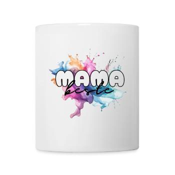 Beste Mama, Muttertag, Mutter, Mami, Supermama - Tasse - Weiß - Vorne