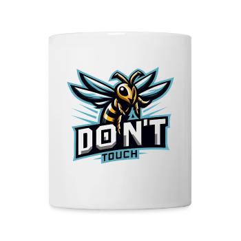 Gaming Logo Aggressive Bee Don't Touch - Mug - white - Front