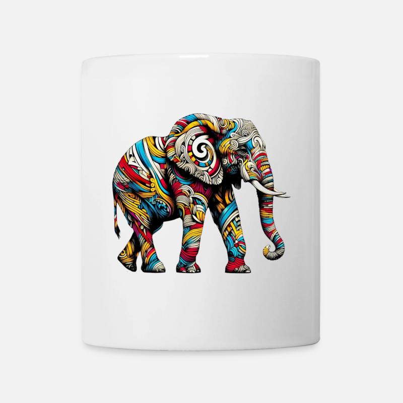 Elefant - Tasse - Weiß