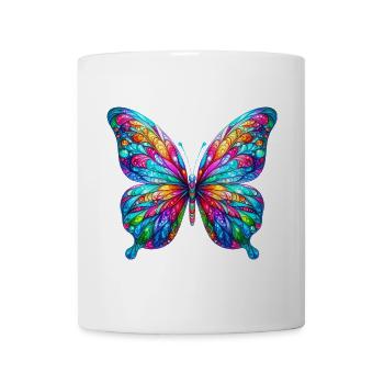 Schmetterling - Tasse - Weiß - Vorne