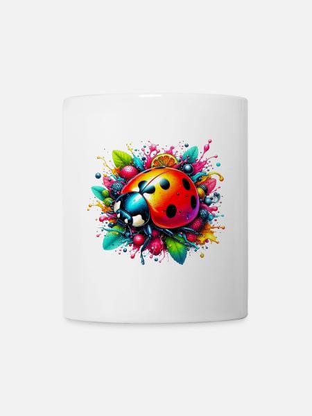 Coccinelle - Mug blanc - blanc