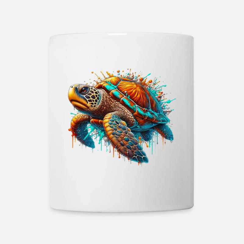 Tortue - Mug blanc - blanc
