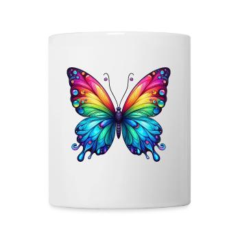 Butterfly Rainbow Colors - Mug - white - Front