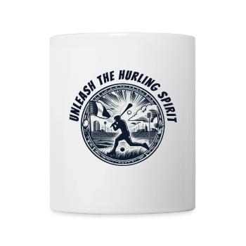 Entfesseln Sie den Hurling-Geist - Tasse - Weiß - Vorne