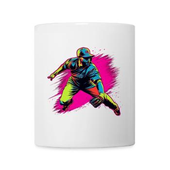Baseball Player Steamwave - Mug - white - Front