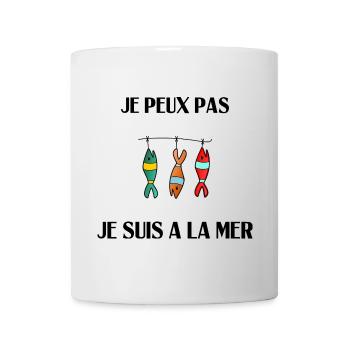 I CAN'T I AM AT THE SEA - Mug - white - Front