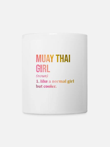 Muay Thai Muay Thai Muay Thai - Mug blanc - blanc