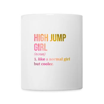 saut en hauteur - Mug blanc - blanc - Devant