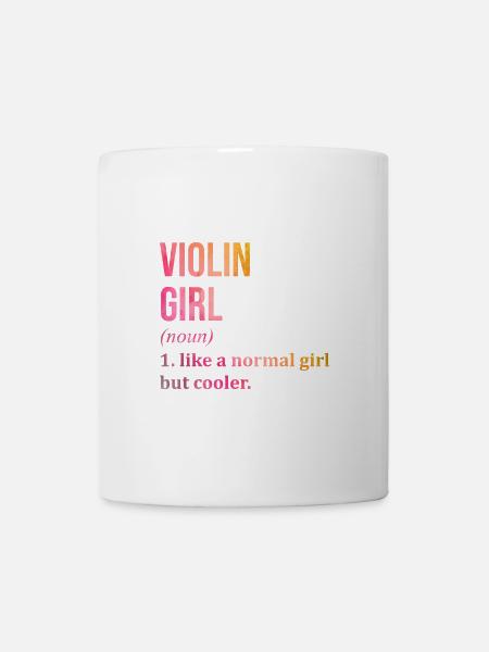 Violine Violine Violine - Tasse - Weiß