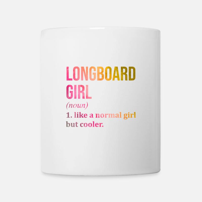 Longboarder - Mug blanc - blanc