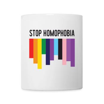 LGBT Pride Month - Stop Homophobia - Mug - white - Front