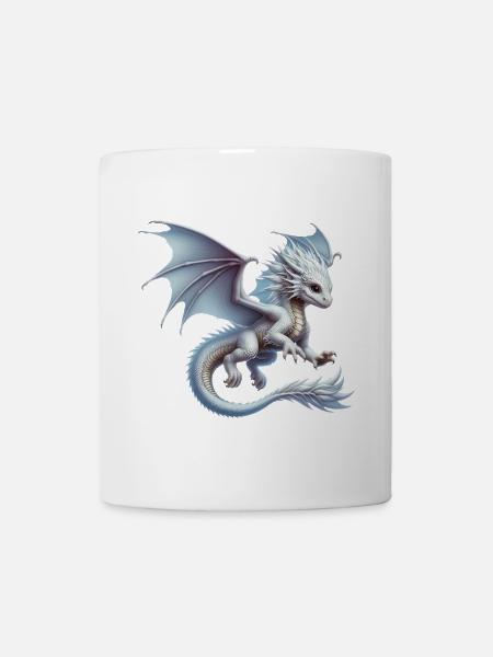 Drache - Tasse - Weiß