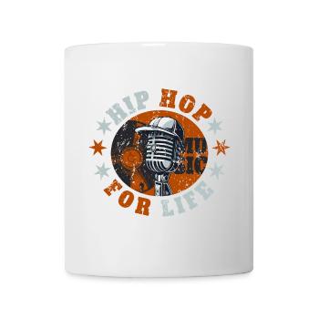 Hip Hop pour la vie - Mug blanc - blanc - Devant
