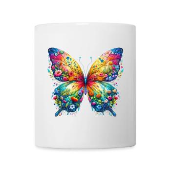 Papillon - Mug blanc - blanc - Devant