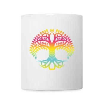 Tree of Life T-Shirt Gradient Coloring - Mug - white - Front