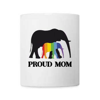 LGBTQ Pride Month - Proud Mom - Mug - white - Front