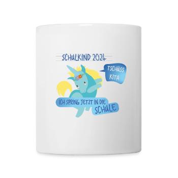 Tschüß Kita - Schulkind - Tasse - Weiß - Vorne